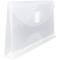 JAM Paper 5.25" x 10" Plastic #10 Business Filing Envelopes with Hook & Loop Closure, 108ct.